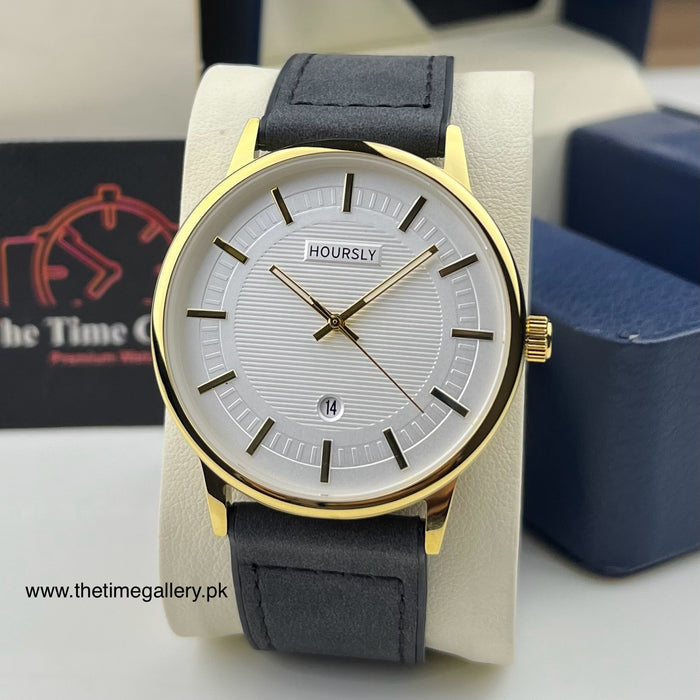 Stylish Leather Strap Watch HR-200
