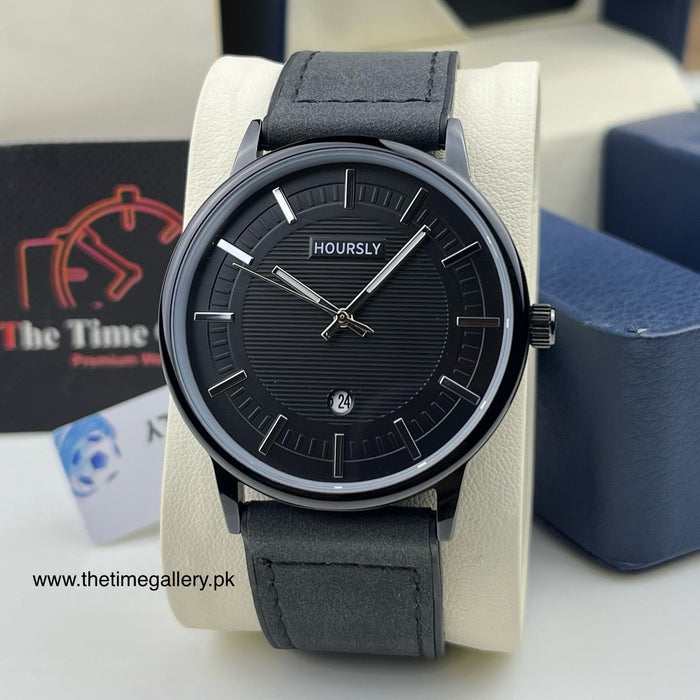 Stylish Leather Strap Watch HR-200