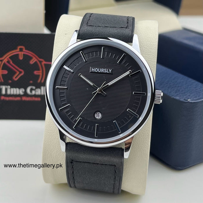 Stylish Leather Strap Watch HR-200