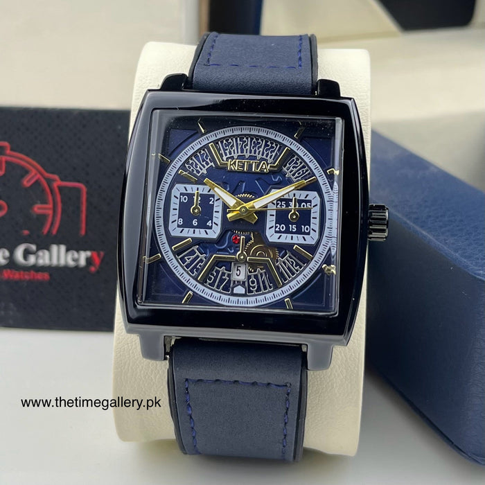 Stylish Leather Strap Watch K-G056