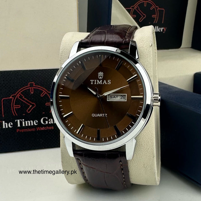 Stylish Leather Strap Watch TS-K6822