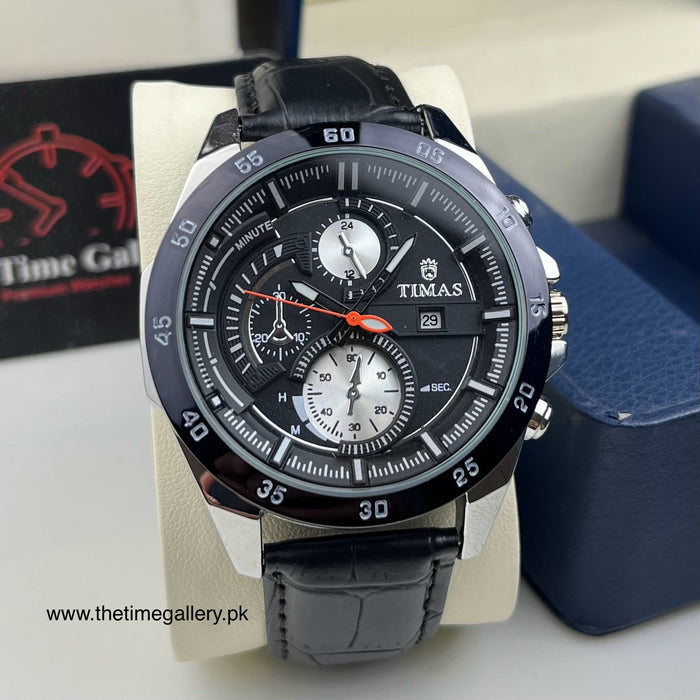 Stylish Leather Strap Watch TS-K6958