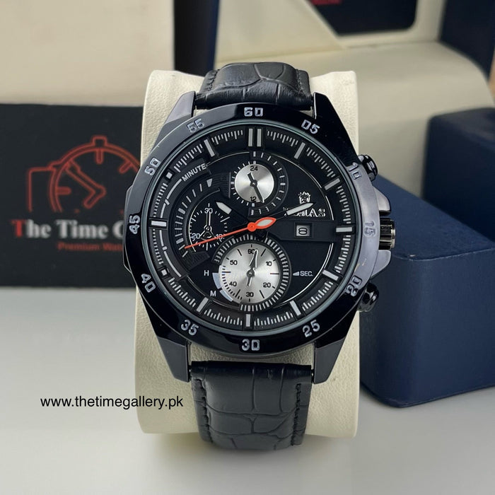 Stylish Leather Strap Watch TS-K6958