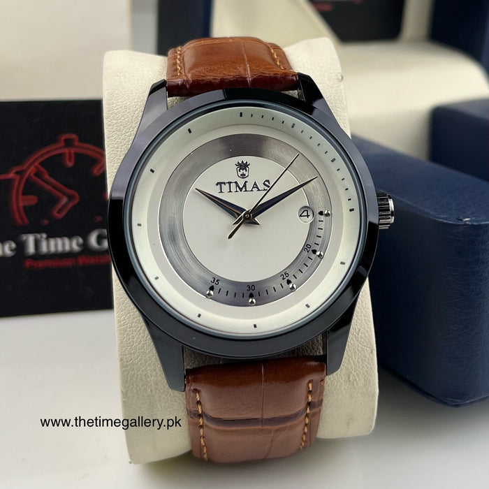 Stylish Leather Strap Watch TS-K70999