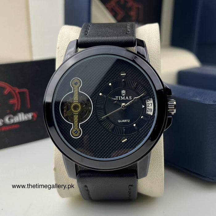 Stylish Leather Strap Watch TS-K71155