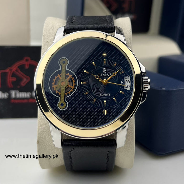 Stylish Leather Strap Watch TS-K71155