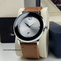 Stylish Leather Strap Watch TS-K7116