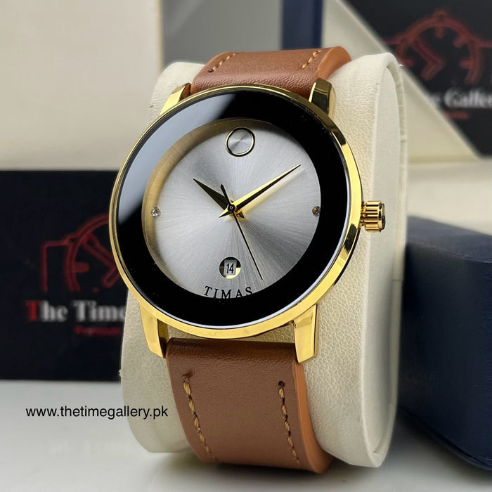 Stylish Leather Strap Watch TS-K7116