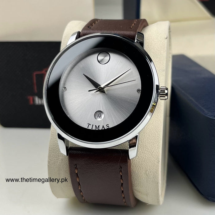 Stylish Leather Strap Watch TS-K7116