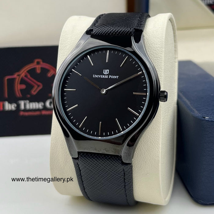 Stylish Leather Strap Watch UP-085
