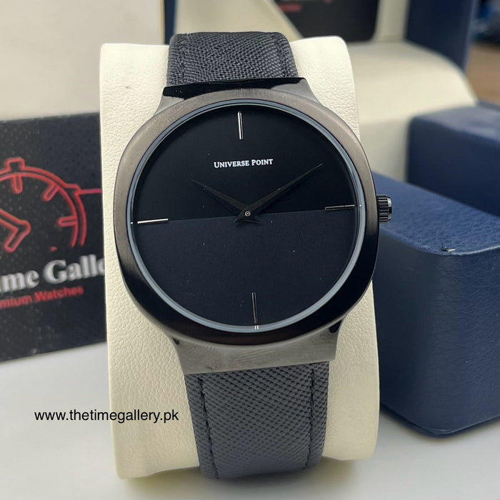 Stylish Leather Strap Watch UP-3949-2546