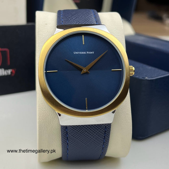 Stylish Leather Strap Watch UP-3949-2546