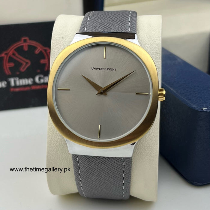 Stylish Leather Strap Watch UP-3949-2546