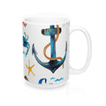 Summer Beach Theme Coffee Mugs 15oz Ceramic