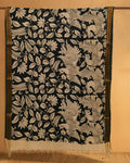 Indiehaat |Bangalori Handpainted Black Dupatta