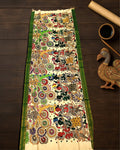 Indiehaat | Mangalagiri Handpainted Dupatta Multicolor