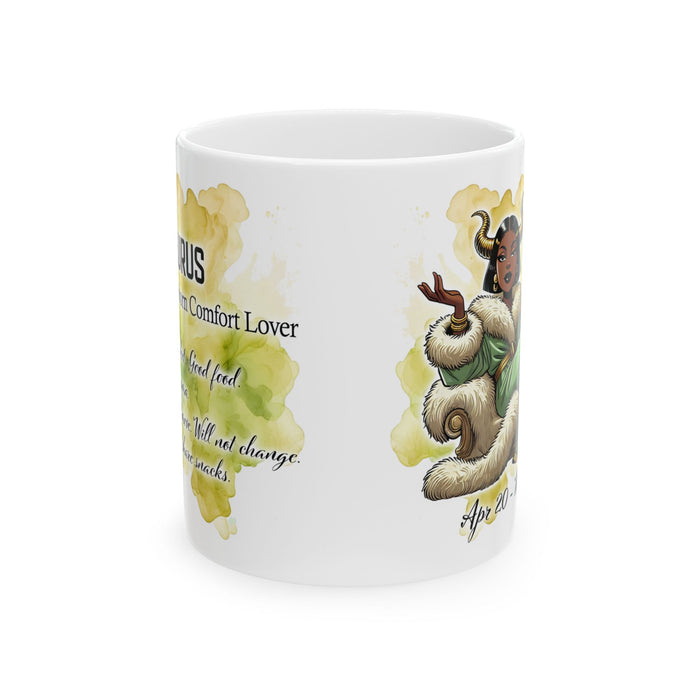 Taurus Zodiac Mug Astrology Coffee Cup April May Birthday Horoscope Gift