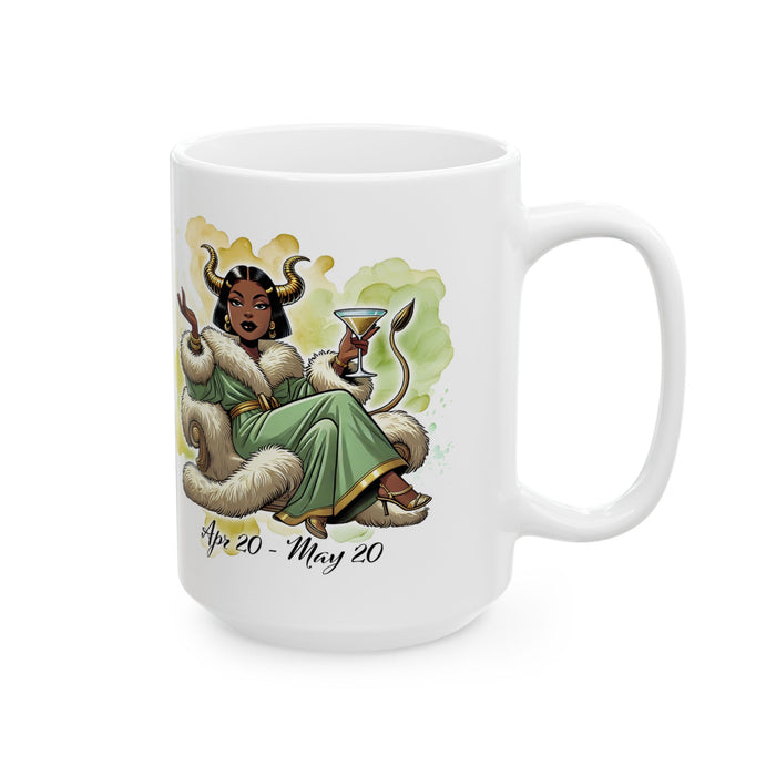 Taurus Zodiac Mug Astrology Coffee Cup April May Birthday Horoscope Gift