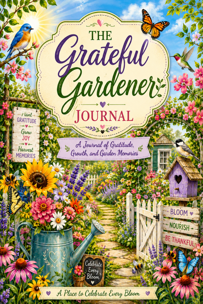 The Grateful Gardener Journal | Guided Gratitude Prompt Journal for Garden Lovers