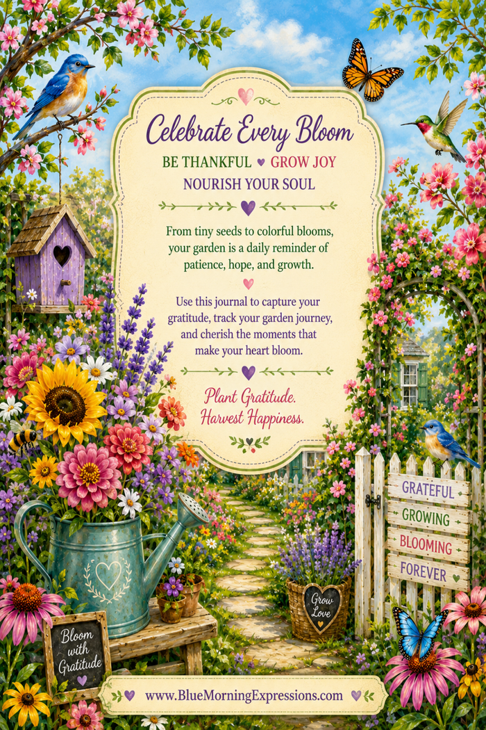 The Grateful Gardener Journal | Guided Gratitude Prompt Journal for Garden Lovers