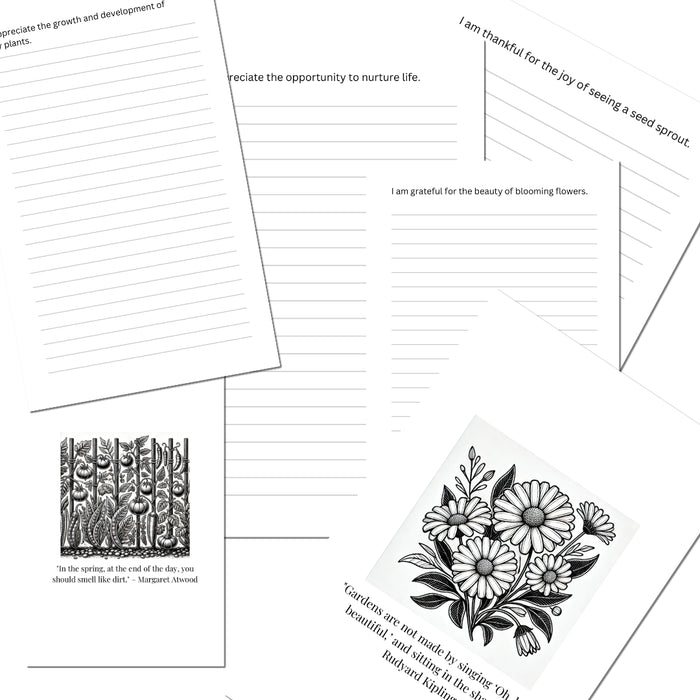 The Grateful Gardener Journal | Guided Gratitude Prompt Journal for Garden Lovers