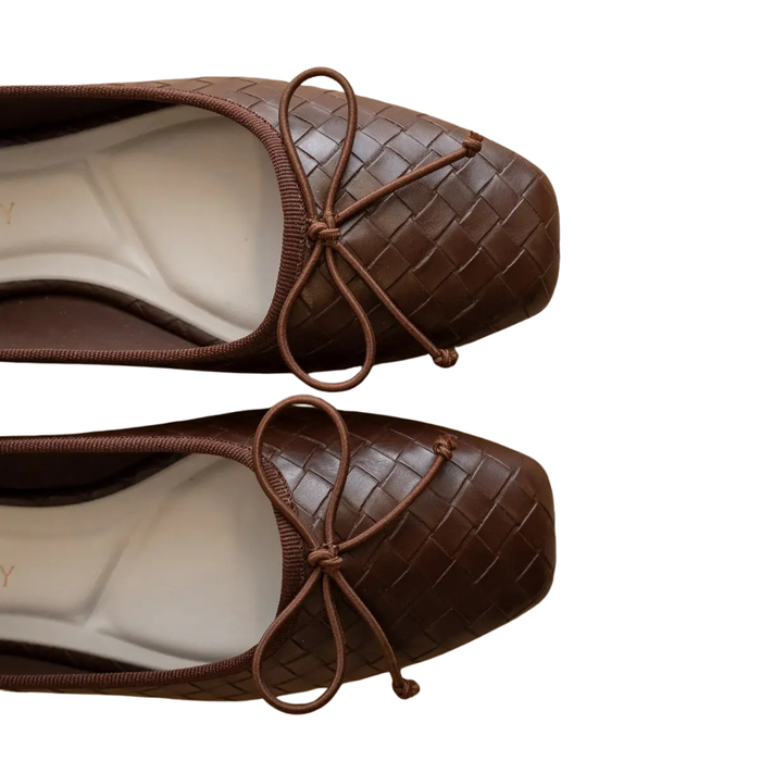 The Logan | Coffee Ballet Flat