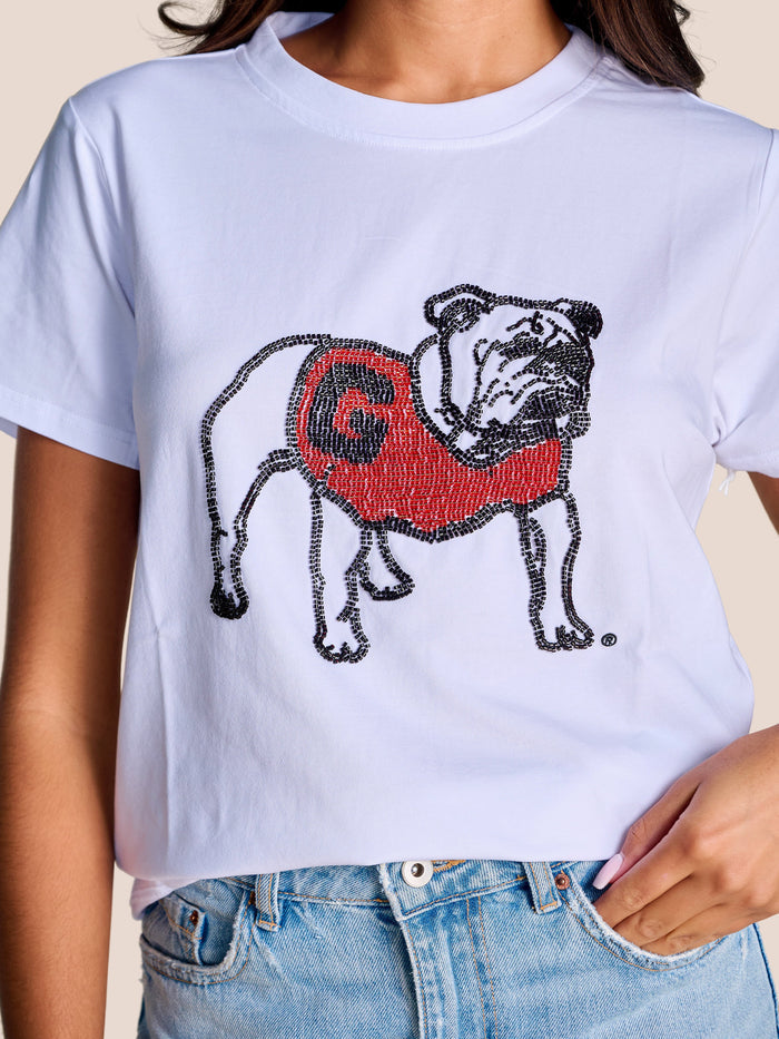 The Mascot Beaded Tee | Georgia