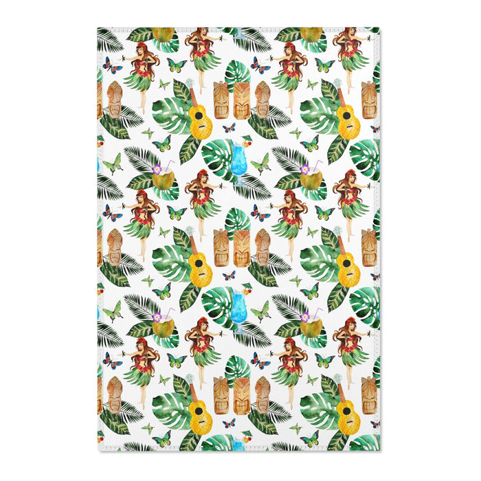 Tiki Treasure: Hula Beach Celebration Area Rugs - Bring the Party to Your Home!