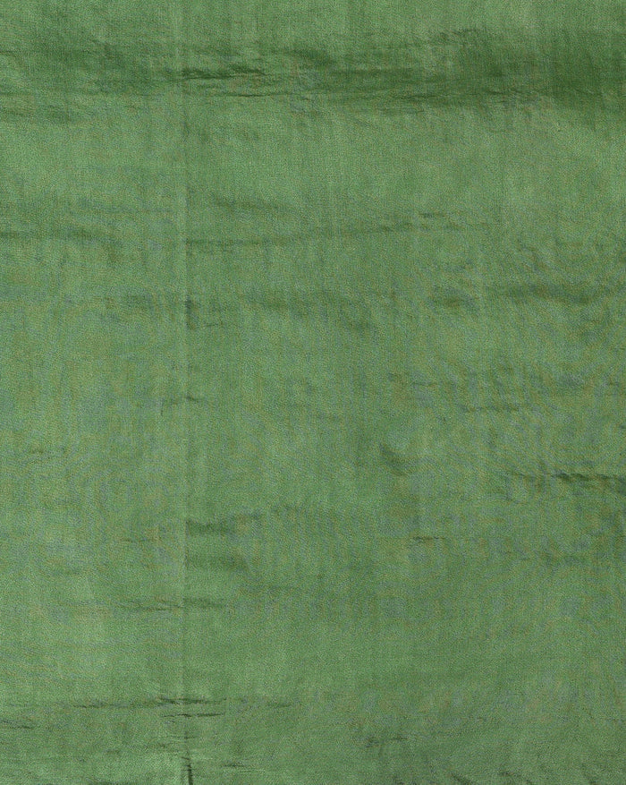 Timeless Eri Tussar Silk Embroidered Green Saree