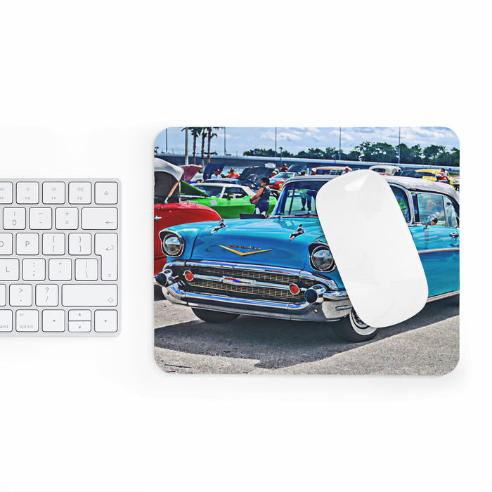 Tri-Five 57 Chevy Mousepad Non Slip Neoprene 8x10 Office Decor