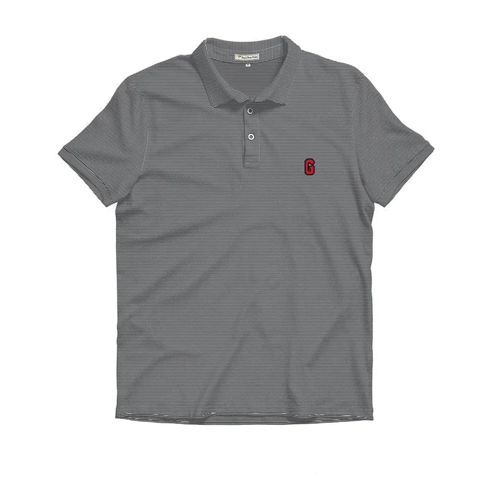 UGA Block G Heathered Knockout Performance Polo