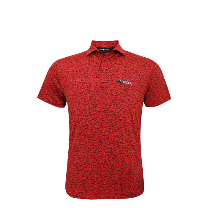 UGA "Georgia" Script Playbook Performance Polo Red/Black