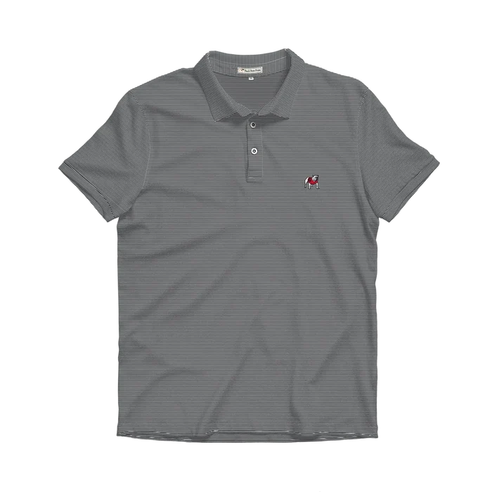 UGA Standing Dawg Heathered Knockout Performance Polo