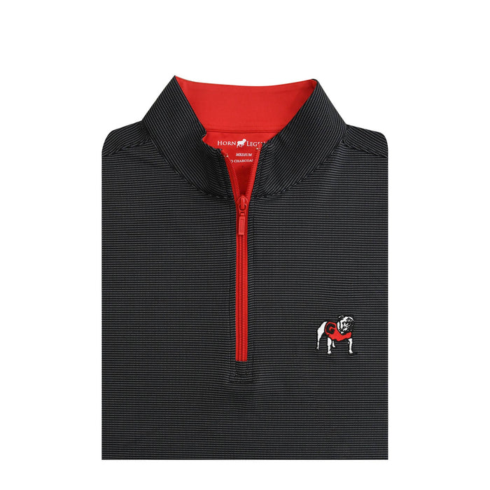 UGA Standing Dawg Pin Dot Pullover Black/Red