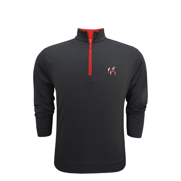 UGA Standing Dawg Pin Dot Pullover Black/Red