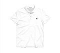 UGA Standing Dawg Solid Cotton Lyocell Polo Solid White