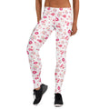 Valentine's Day Owl and Balloon Leggings for Women