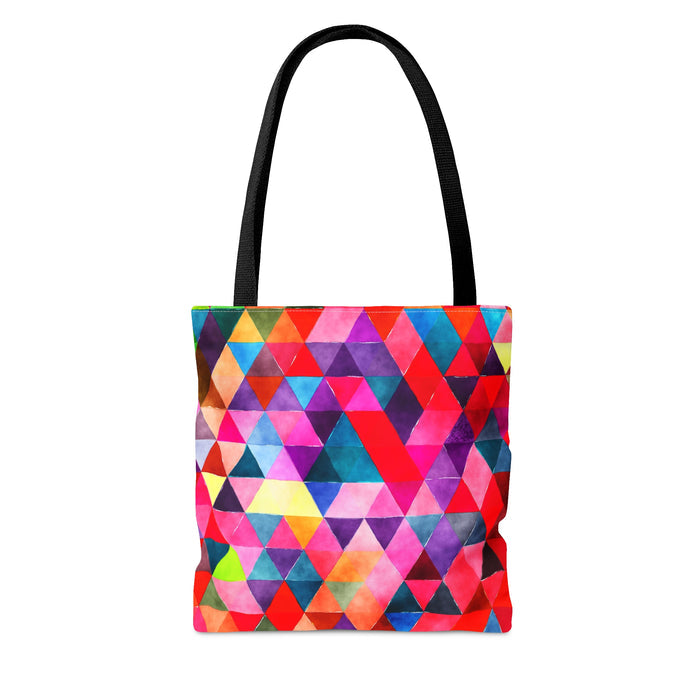 Vibrantly Colored Triangles Make Daily Routine Cheerful Tote Bag - 3 Sizes