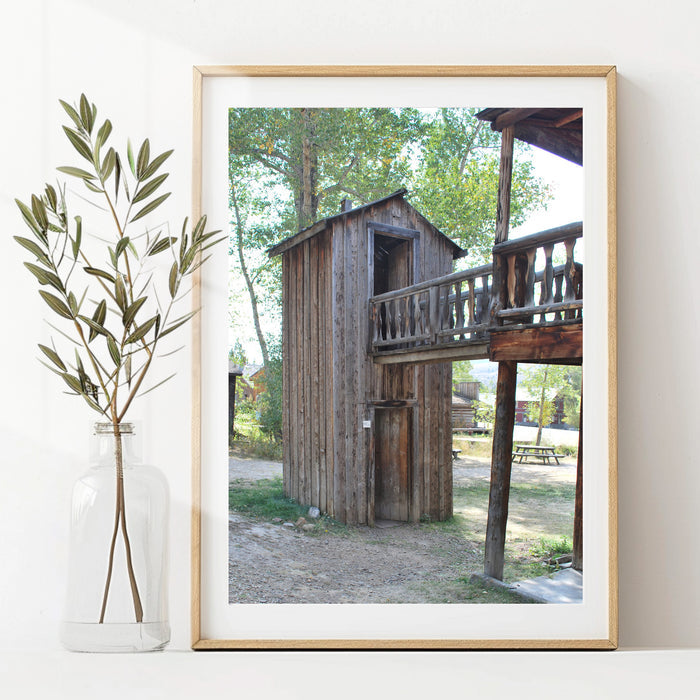 Wall Art Prints for Living Room Photography
Double Decker Outhouse Old West Ghost Town 8x10 Photo Print – Matte Finish, Ready to Hang, Shipped Flat