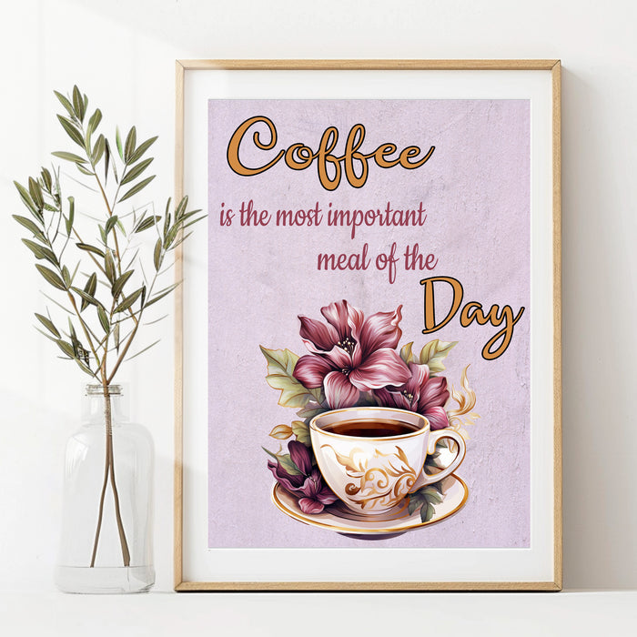 Wall Art Prints Unframed Coffee Lovers Poster Kitchen Art