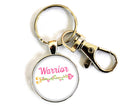 Warrior Women's Purse Charm Keychain Handmade Keyrings for Women