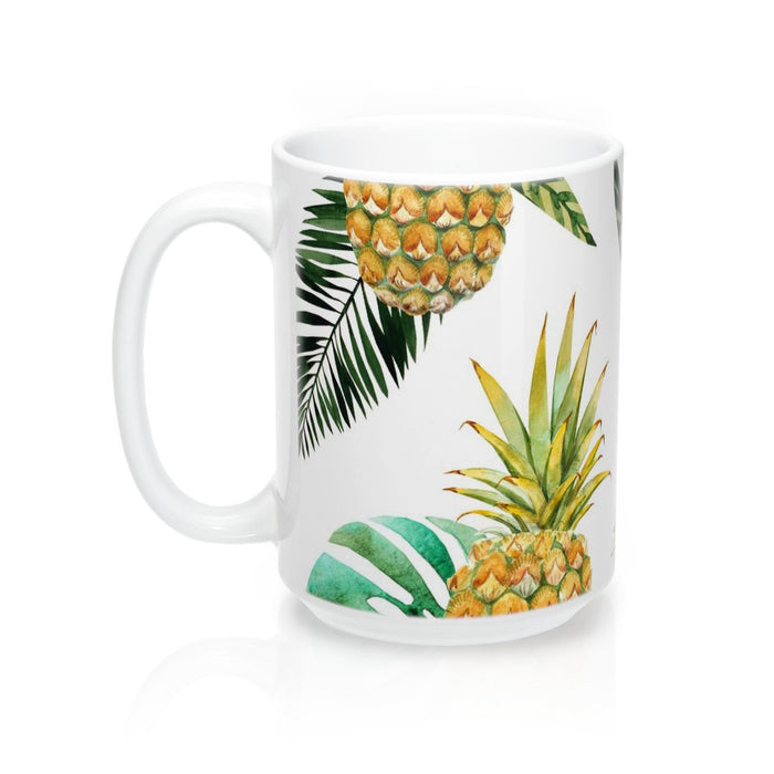 Welcome Pineapple Coffee Mugs 15oz Ceramic