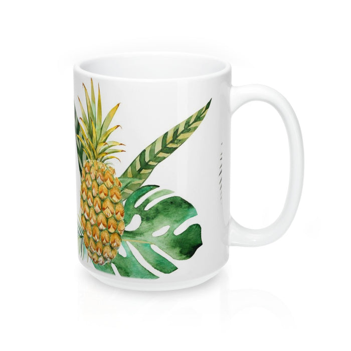 Welcome Pineapple Coffee Mugs 15oz Ceramic