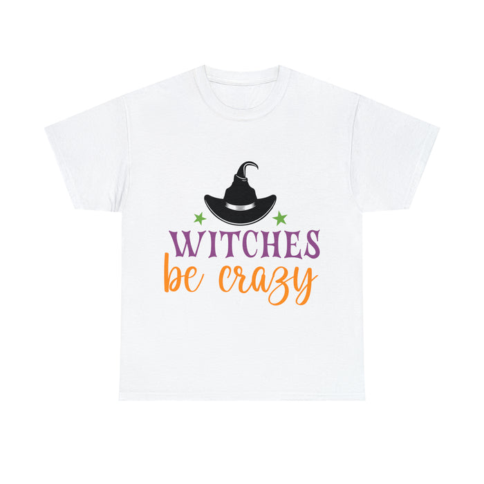 Witches be Crazy Halloween Unisex Heavy Cotton Tee 3 colors