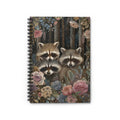 Woodland Raccoon Spiral Notebook – 6" x 8" Ruled Nature Journal