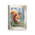Woodland Squirrel Spiral Notebook – 6" x 8" Ruled Nature Journal