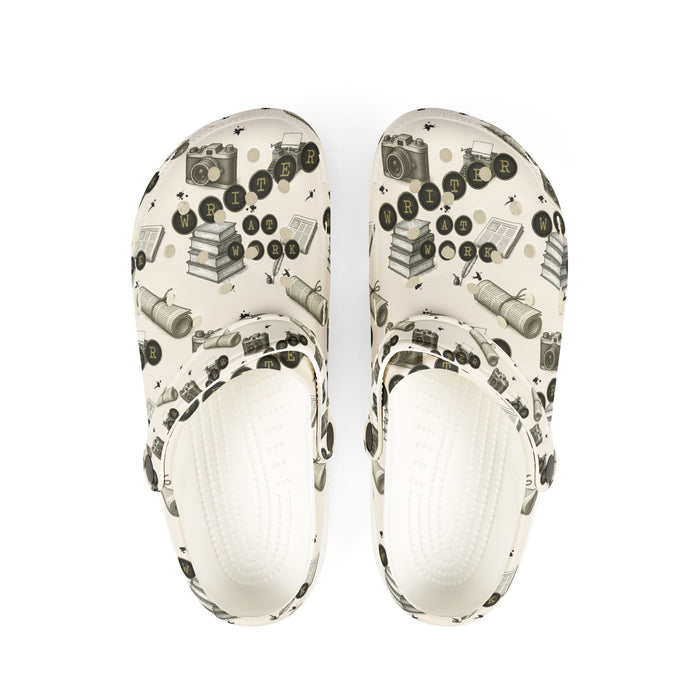 Writer at Work Clogs for Women, Author Casual Footwear, EVA Foam Rubber Shoes