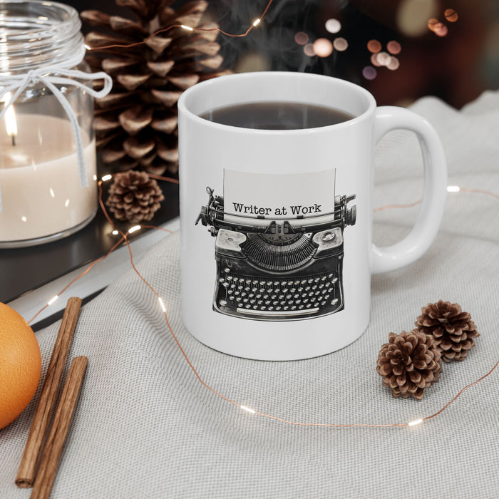 Writer at Work Coffee Mug 11 oz or 15 oz Author Writing Gift Cup Blogger Gift