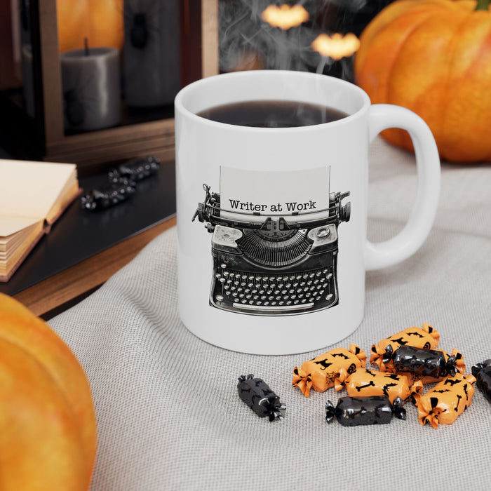 Writer at Work Coffee Mug 11 oz or 15 oz Author Writing Gift Cup Blogger Gift