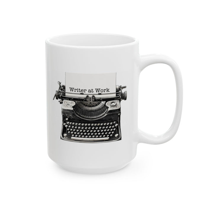 Writer at Work Coffee Mug 11 oz or 15 oz Author Writing Gift Cup Blogger Gift